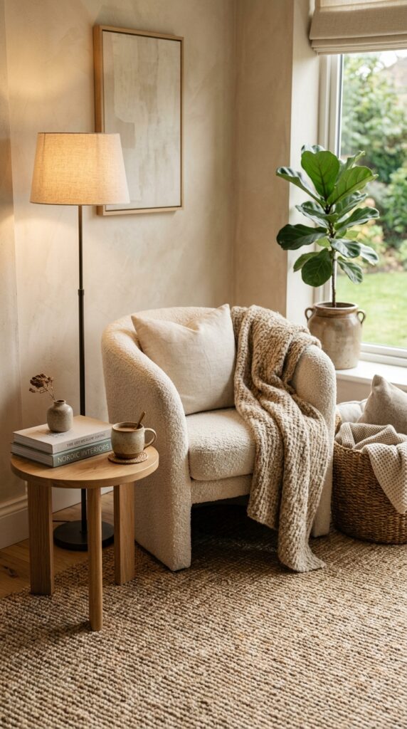 Accent Chair Beside a Large Window