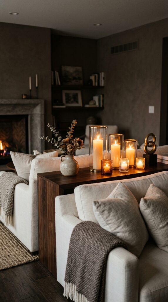 Add Candles for Warmth