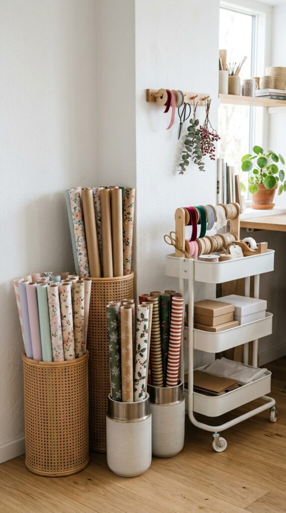 Add Vertical Storage for Wrapping Paper