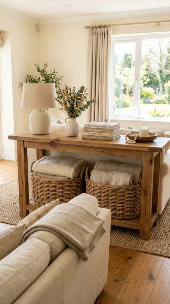 Add Woven Baskets for Texture