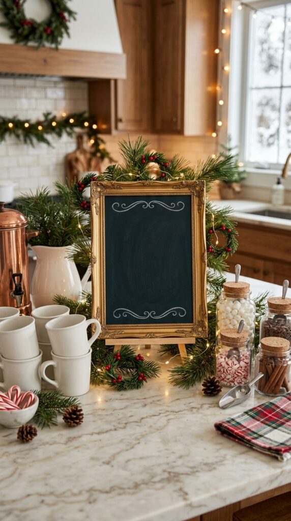 Add a Decorative Holiday Menu Board
