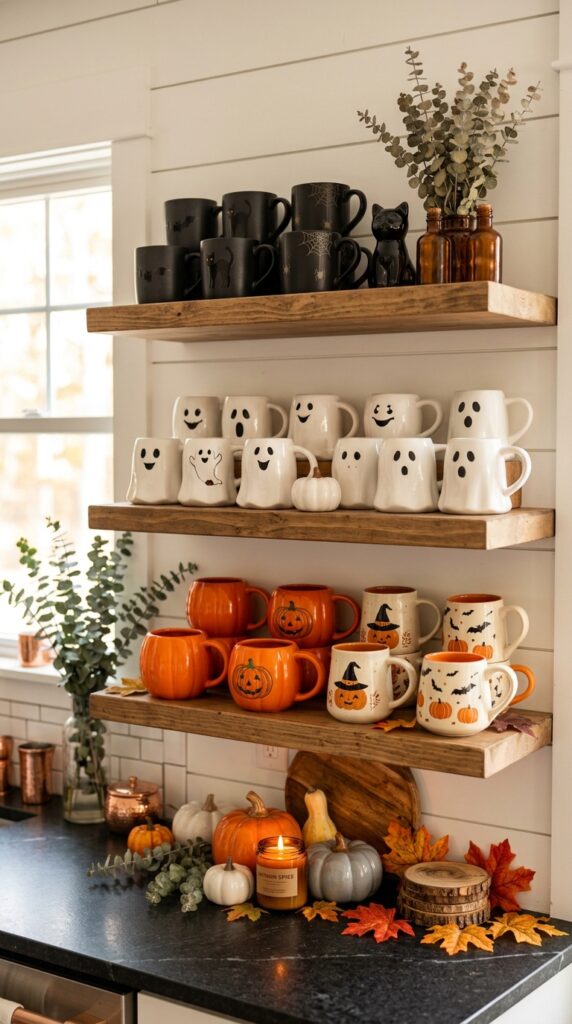 Arrange Mugs by Color Theme