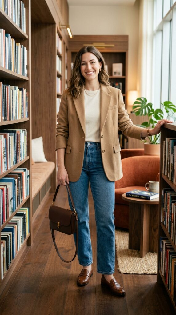 Blazer With Classic Denim
