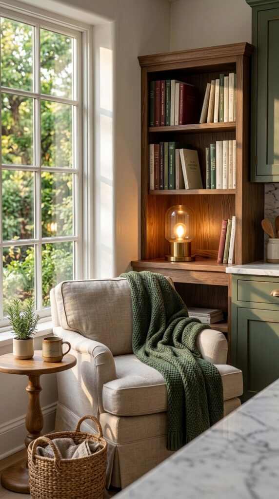 Build a Cozy Cookbook Reading Corner