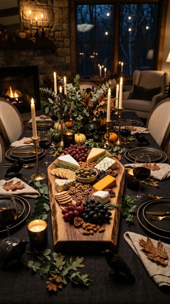 Candlelit Coffin Serving Display