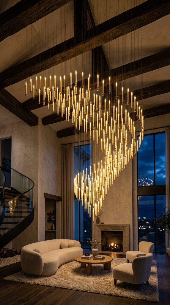 Cascading Floating Candle Ceiling