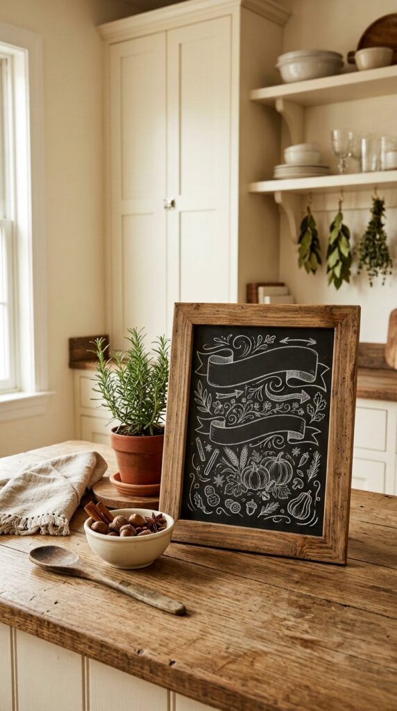 Chalkboard Recipe Display