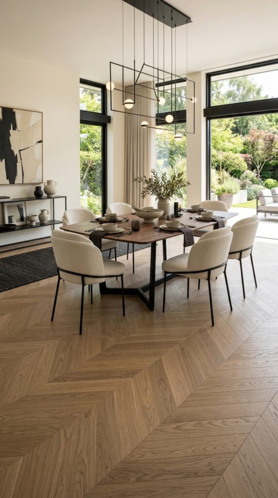 Chevron-Inspired Herringbone Look
