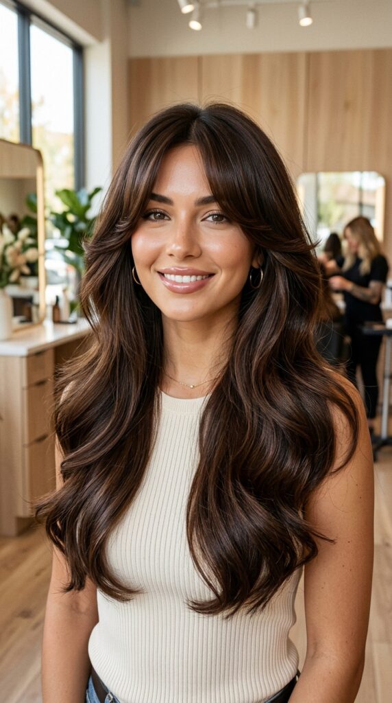 Classic Long Curtain Bangs