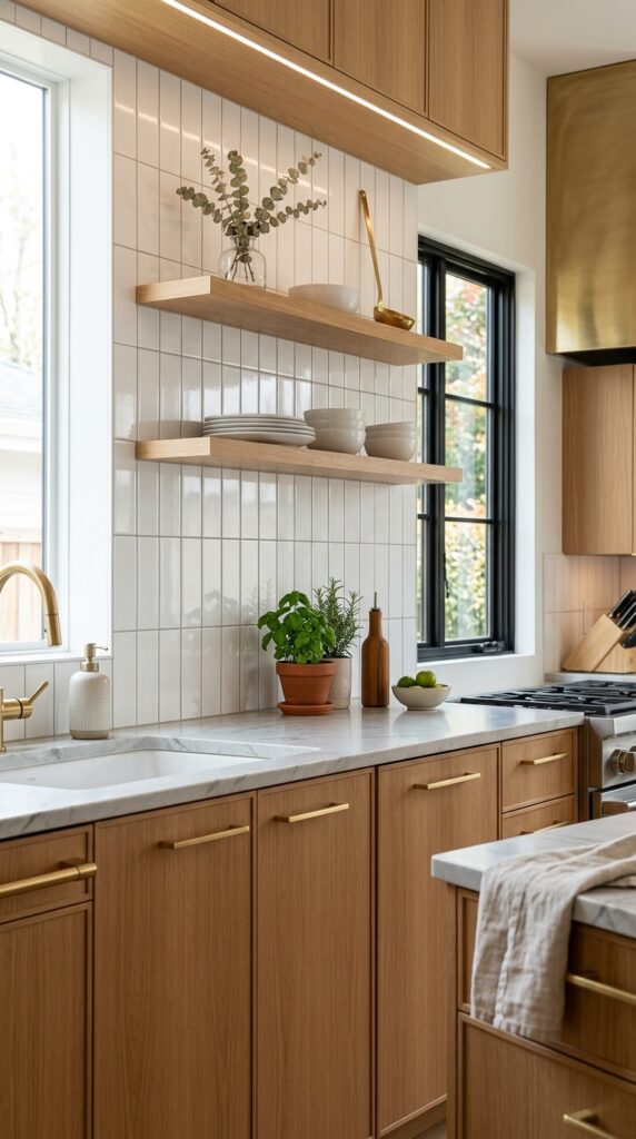 Classic White Vertical Stack Subway Tile