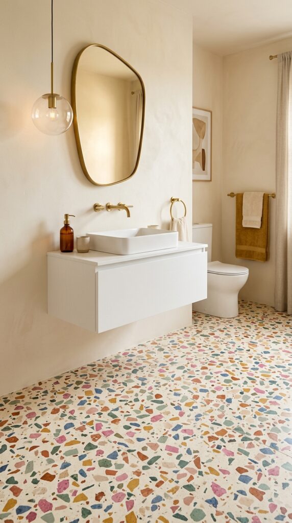 Colorful Terrazzo Statement Floor