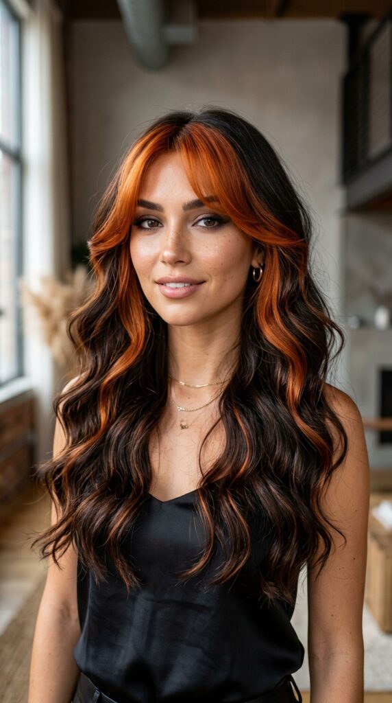 Copper Money Piece With Dark Hair