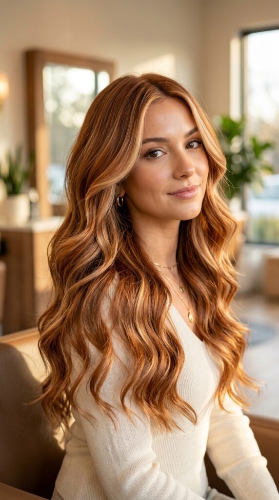 Cowboy Copper With Blonde Highlights