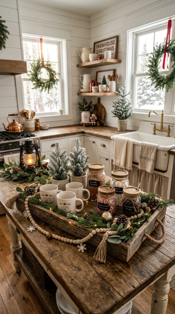 Create a Cozy Farmhouse Hot Cocoa Station