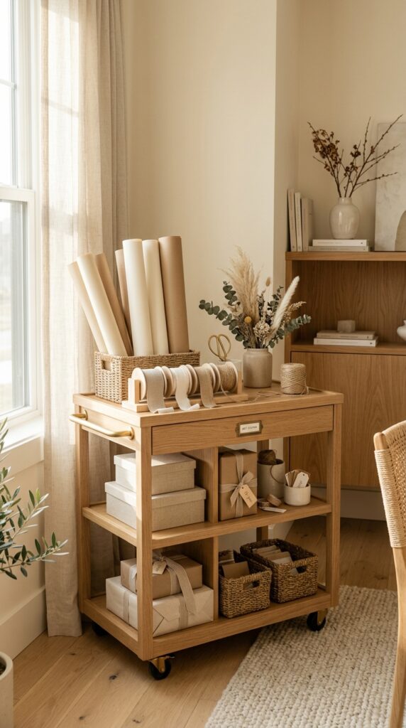 Create a Neutral Aesthetic Wrapping Cart