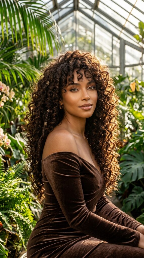 Curly Butterfly Haircut Layers