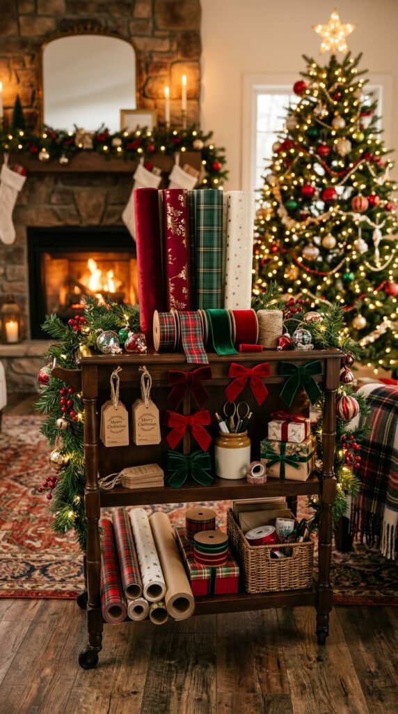 Design a Pretty Holiday Gift Wrapping Cart