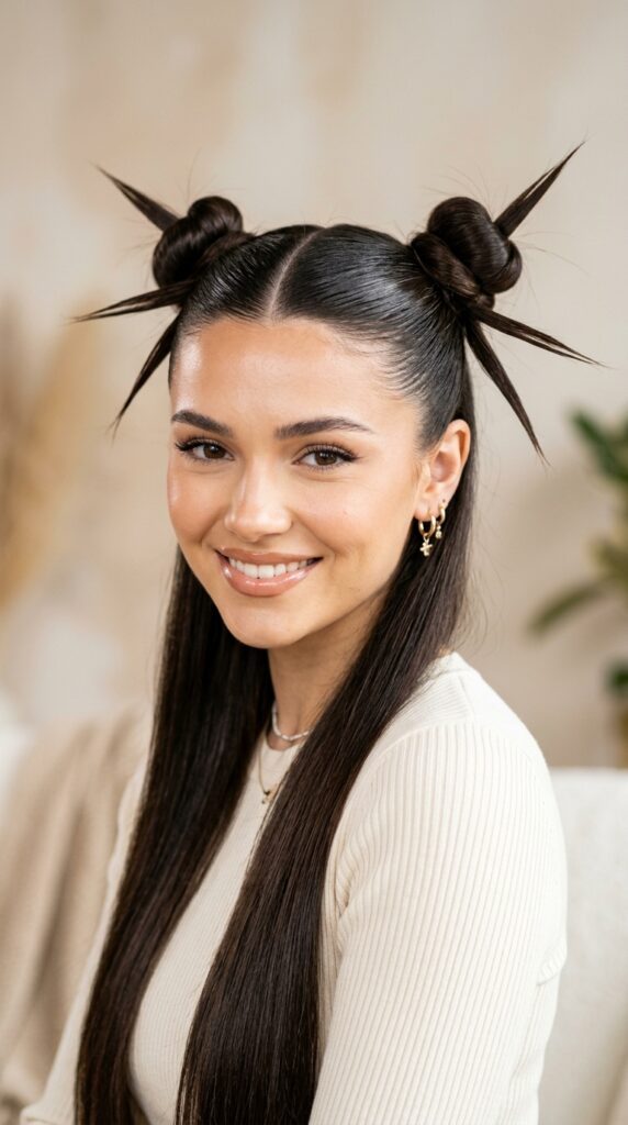 Double Spiky Bun
