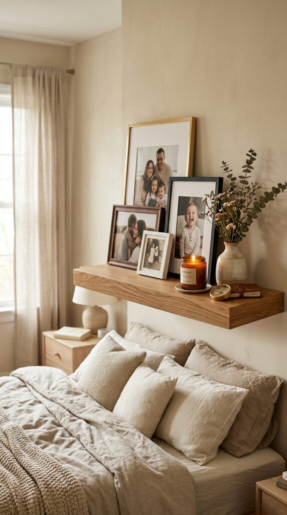 Floating Photo Memory Shelf