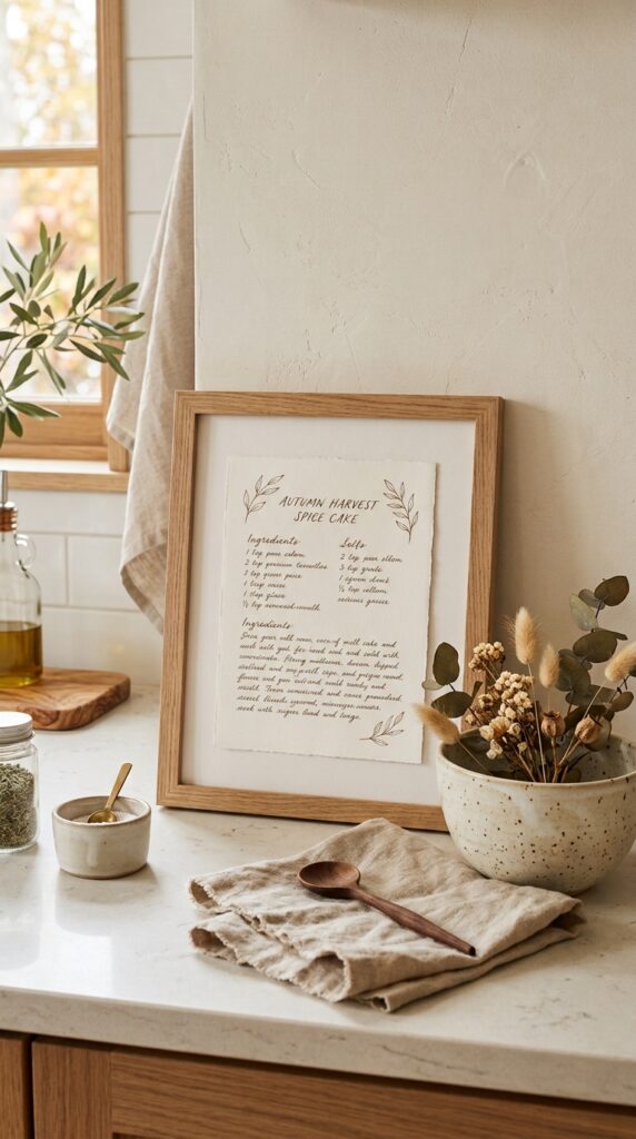 Framed Seasonal Recipe Card