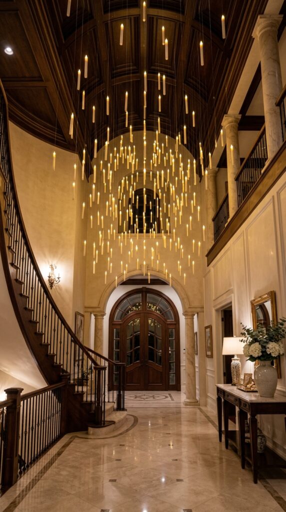 Grand Entryway Floating Candle Display