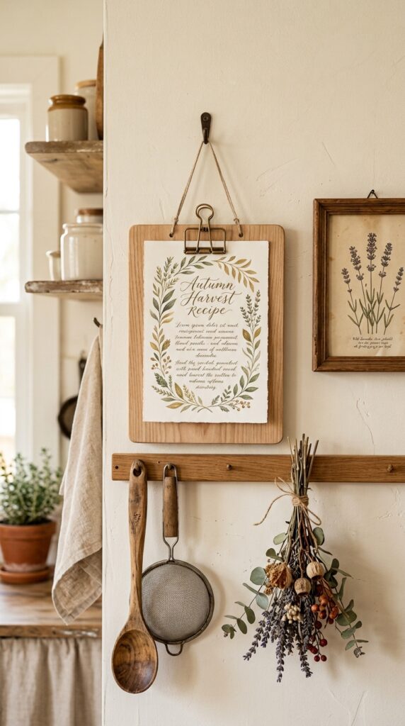 Hanging Recipe Clip Board