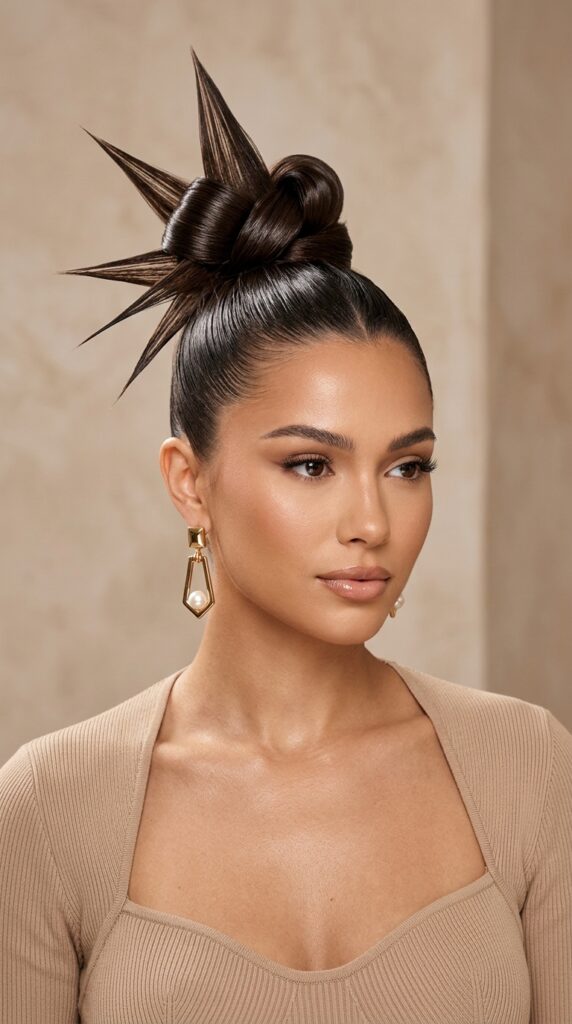 High Spiky Bun
