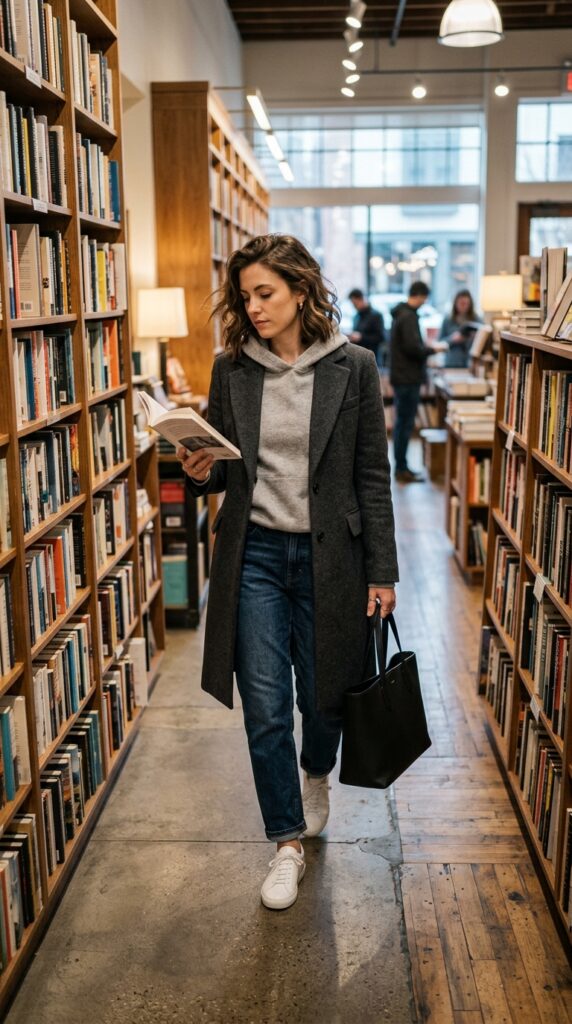Hoodie With Tailored Coat
