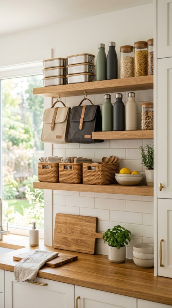 Install Floating Shelves Above the Counter
