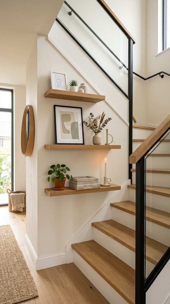 Install Simple Floating Wooden Shelves