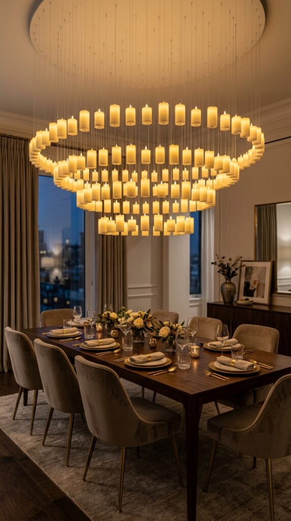 Luxury Chandelier-Inspired Floating Candles
