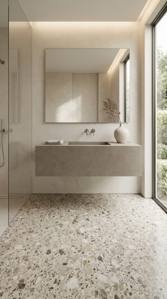 Luxury Terrazzo Floor With Minimalist Decor