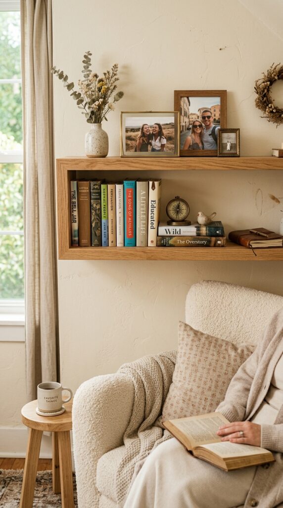 Memory Shelf With Books