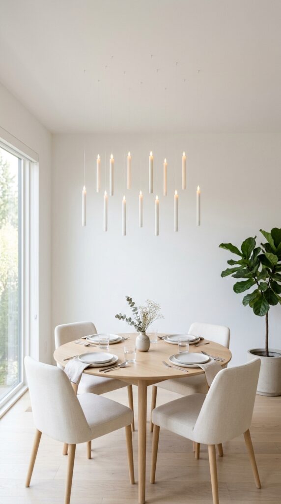 Minimalist Floating Candle Ceiling