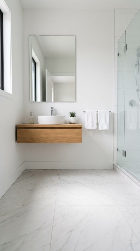 Minimalist Marble-Look Floor