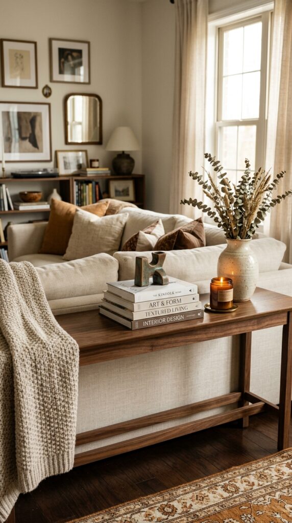 Mix Books With Decorative Objects