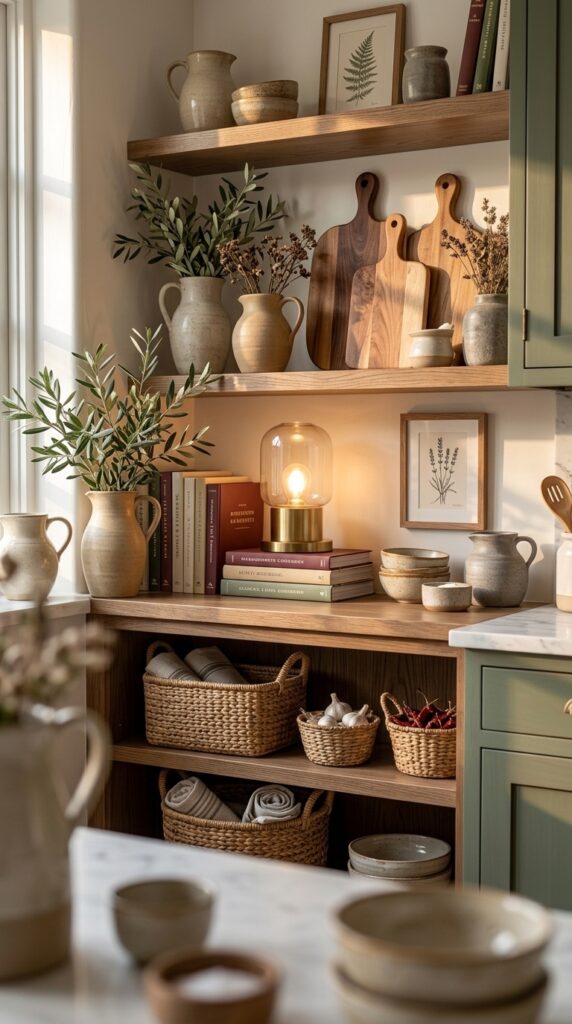 Mix Cookbooks with Kitchen Decor Accessories