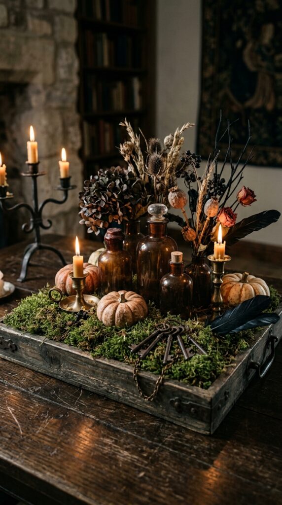 Moss-Covered Vintage Tray