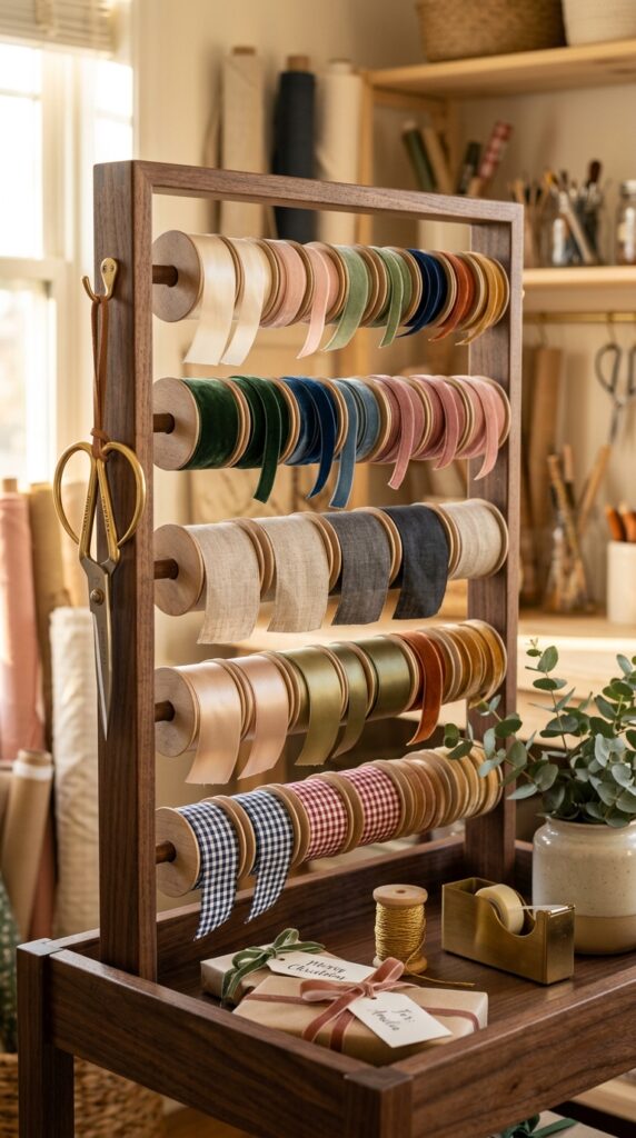 Organize Ribbon on Individual Dowels