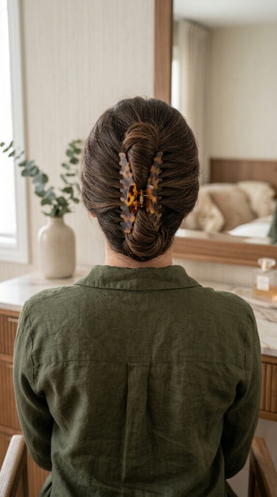 Oversized Claw Clip French Twist