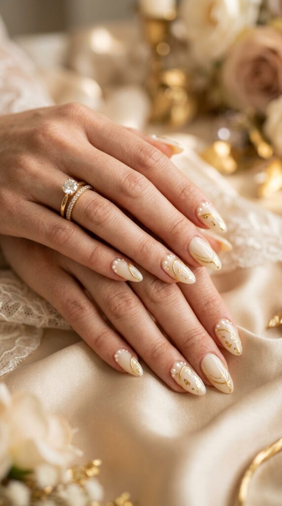 Pearl Inlay With Gold Details