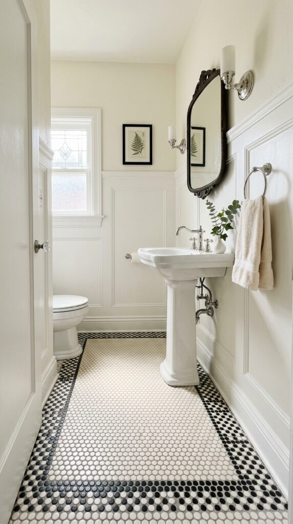 Penny Tile Checkerboard Border