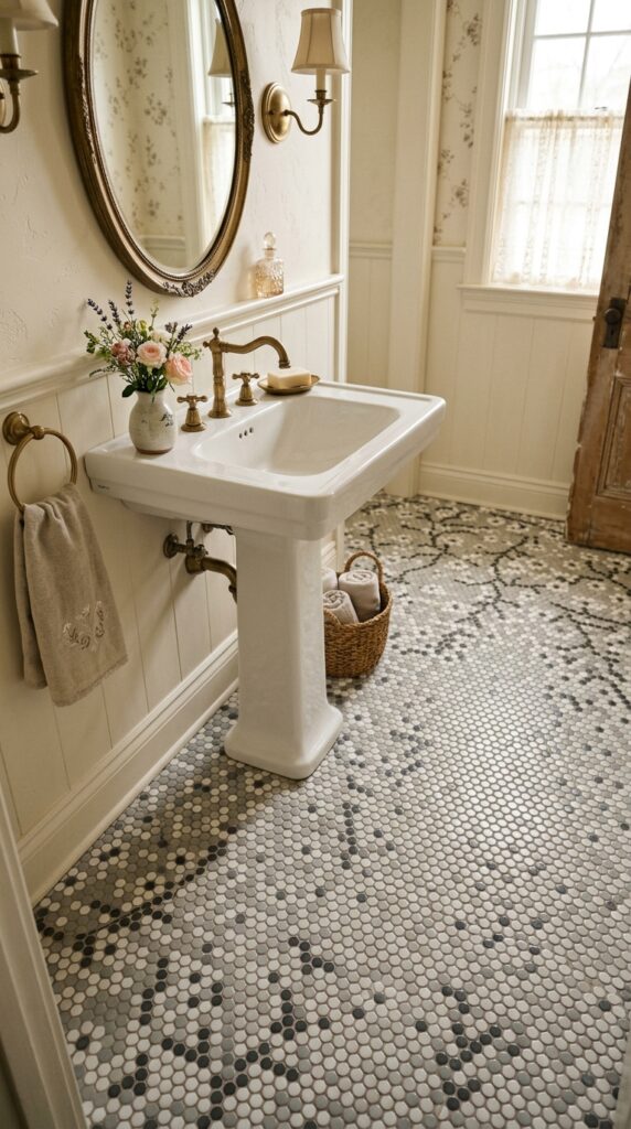 Penny Tile Floral Pattern