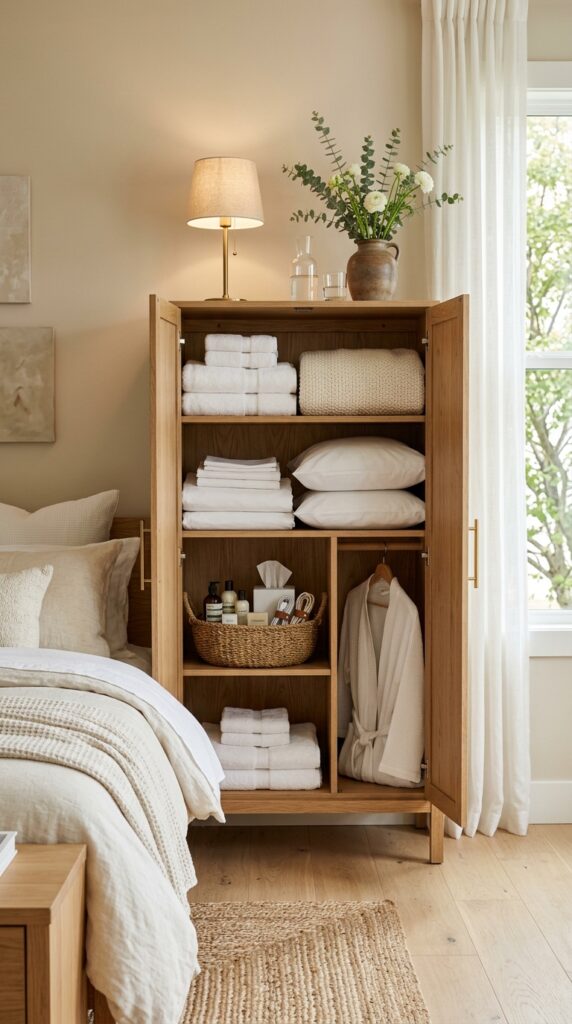 Prepare a Guest Room Cabinet