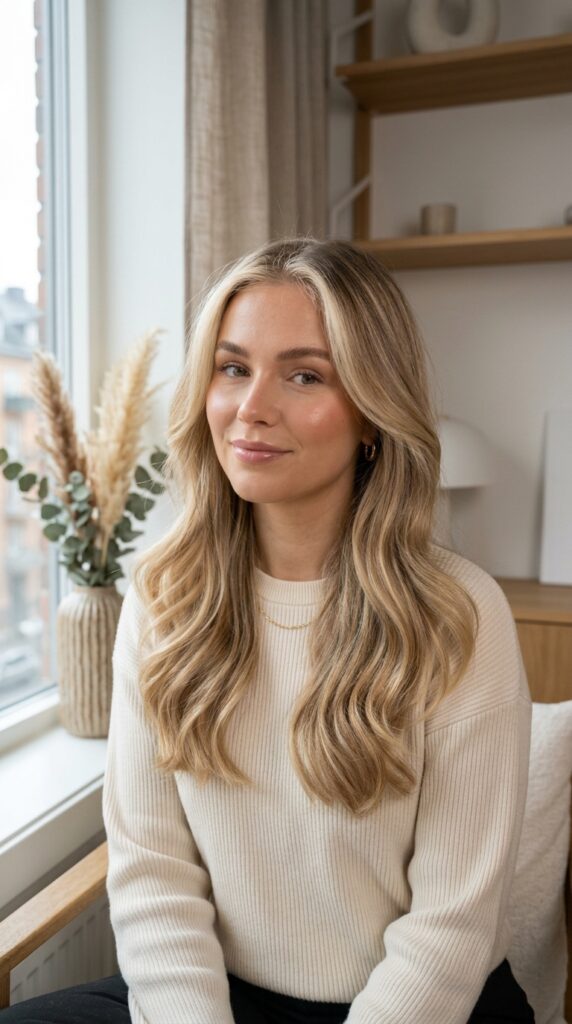 Rooted Blonde Scandi Hairline