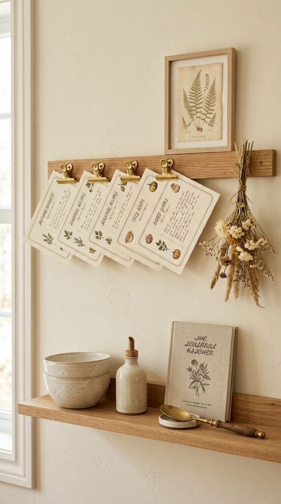 Rotating Recipe Wall Rack