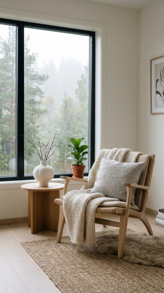 Scandinavian-Inspired Cozy Corner