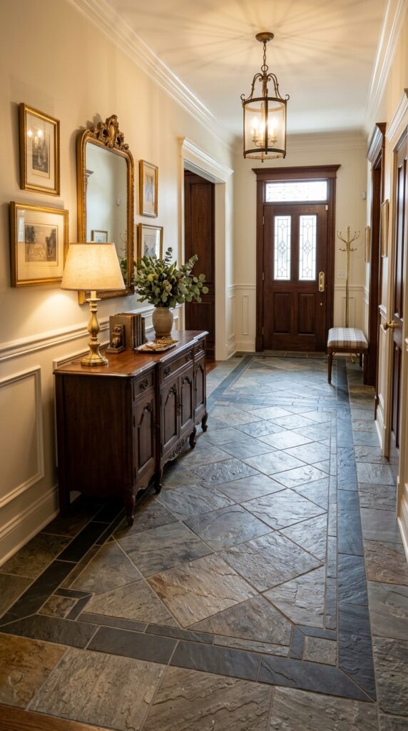 Slate Tile With a Decorative Border