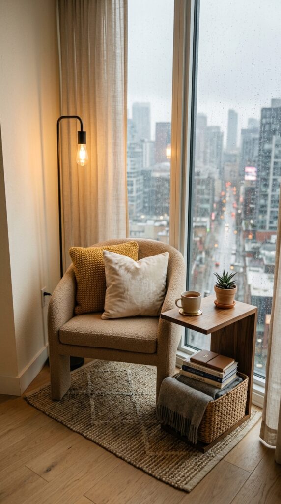 Small Apartment Comfort Corner
