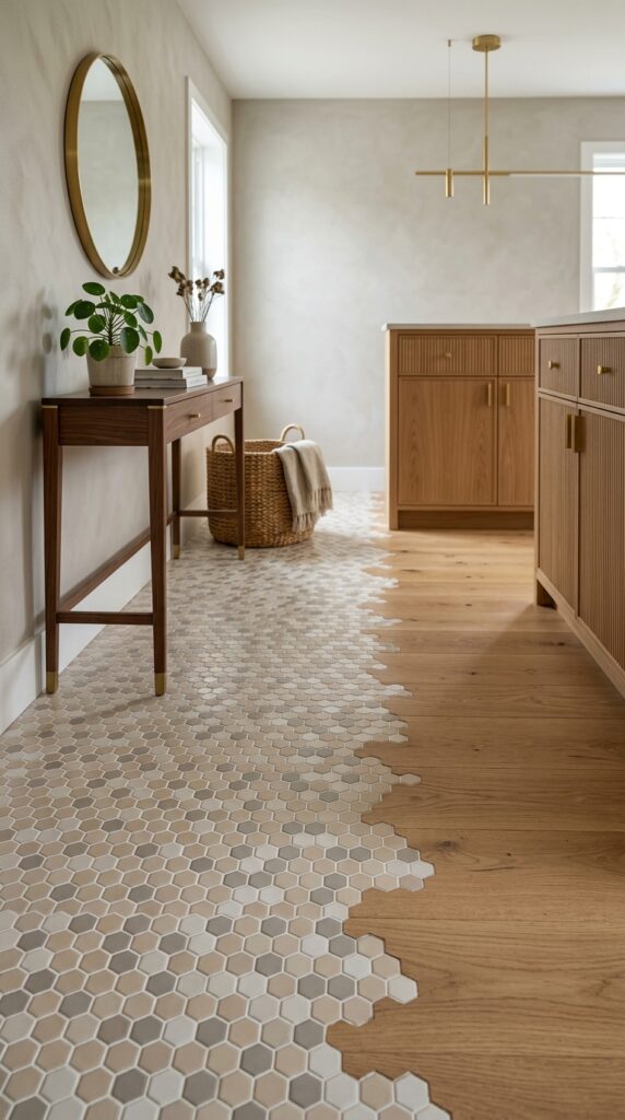 Small Hexagon Tile Transition
